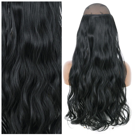 jet black wavy halo no clip hair extension z1.png jet black wavy halo no clip hair extension z1.png